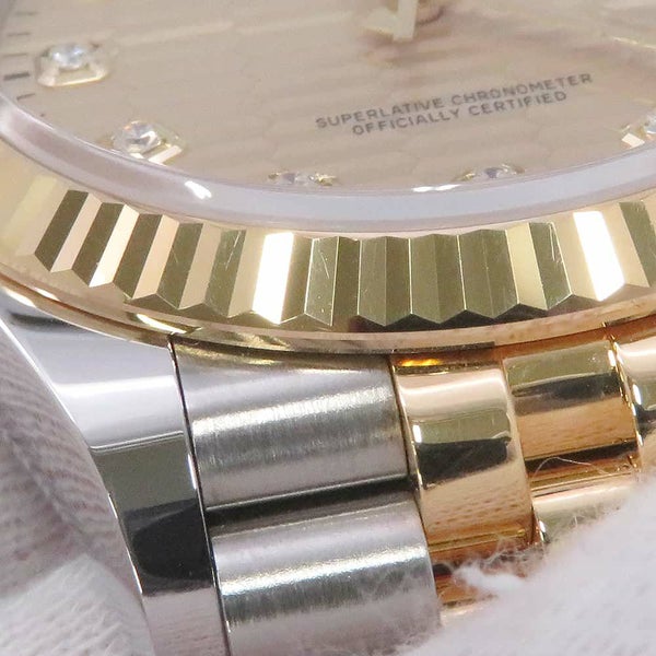 ロレックス デイトジャスト 36 SS/K18YG ゴールデンフルーテッドモチーフ文字盤 10Pダイヤ