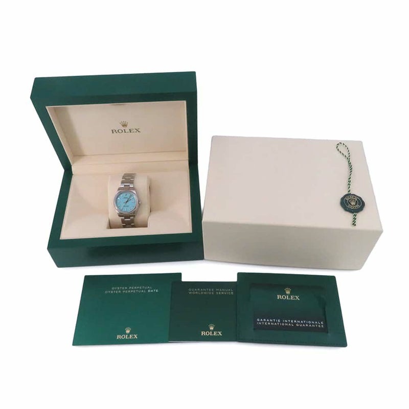 ロレックス オイスターパーペチュアル31 277200 ROLEX 腕時計 レディース ターコイズブルー文字盤