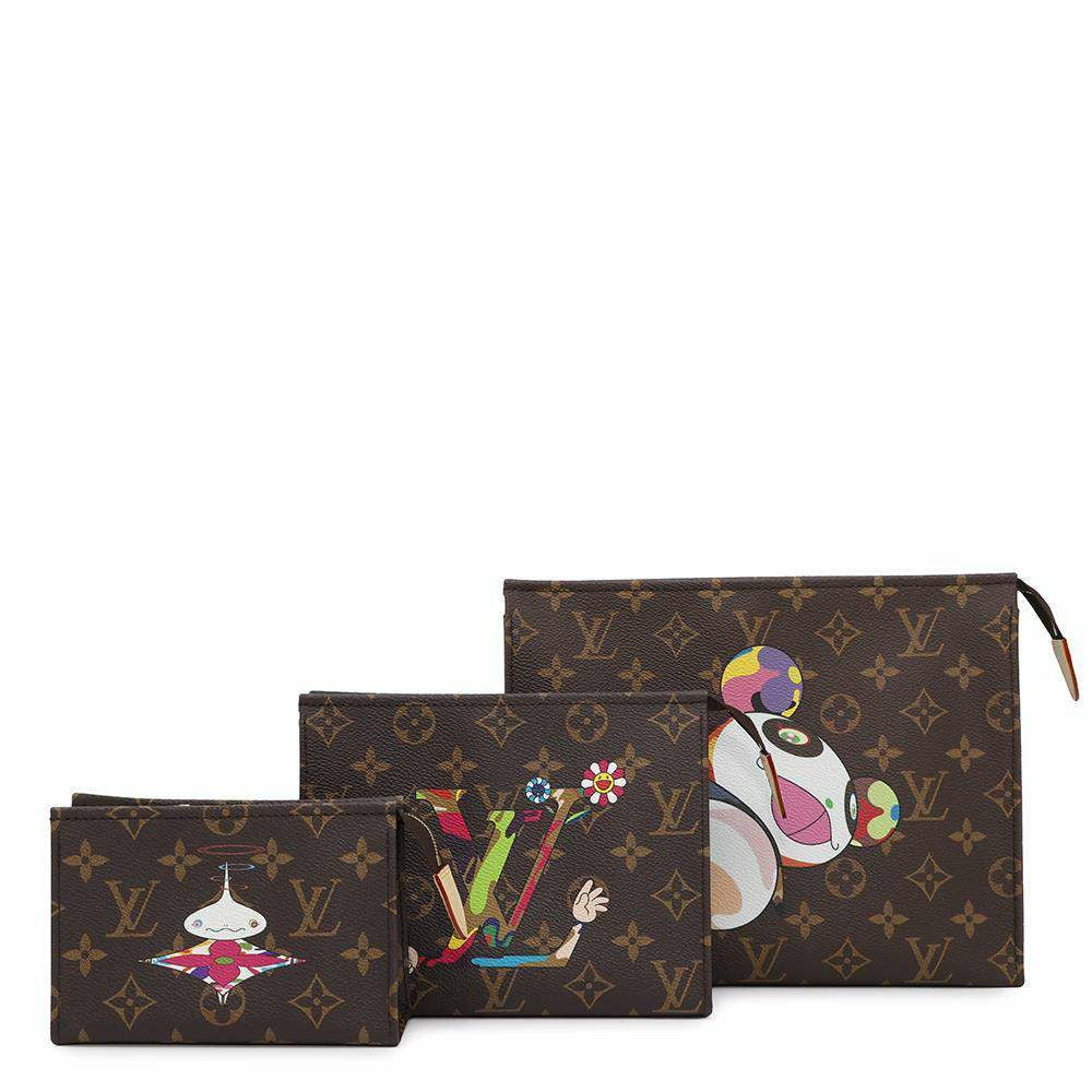 ルイヴィトン クラッチ モノグラム LV × TM トリオ・ポッシュ・トワレ
