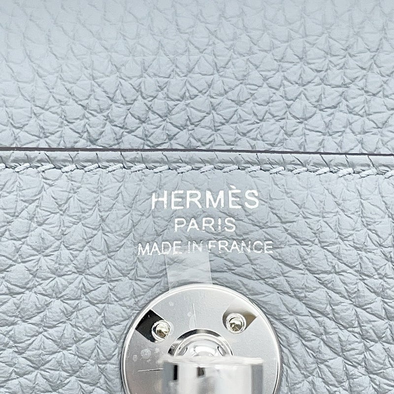 エルメス ハンドバッグ リンディ ミニ グリパンタン/シルバー金具 トリヨンクレマンス G刻印 HERMES 2wayショルダーバッグ