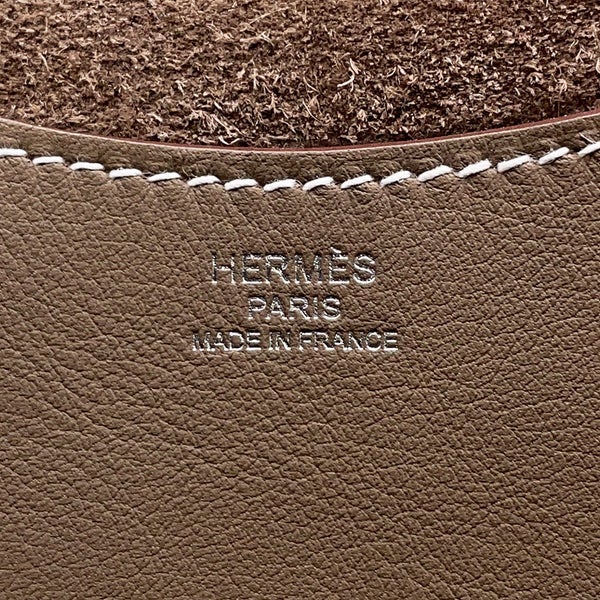 エルメス トートバッグ インザループ 18 エトゥープ/シルバー金具 トリヨンクレマンス/スイフト K刻印
