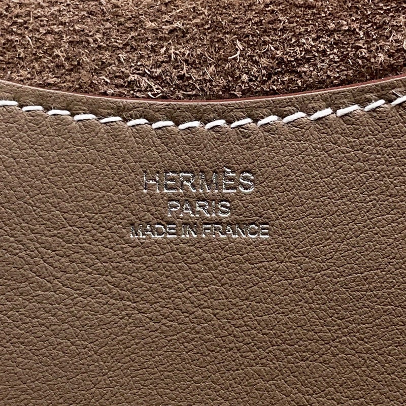 エルメス トートバッグ インザループ 18 エトゥープ/シルバー金具 トリヨンクレマンス/スイフト K刻印