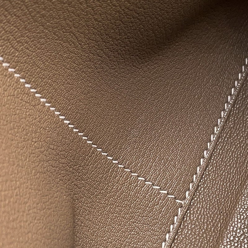 エルメス ハンドバッグ ケリー28 内縫い エトゥープ/シルバー金具 トゴ Z刻印 ２wayショルダー