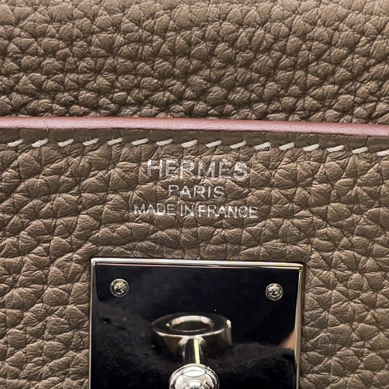 エルメス ハンドバッグ ケリー28 内縫い エトゥープ/シルバー金具 トゴ Z刻印 ２wayショルダー