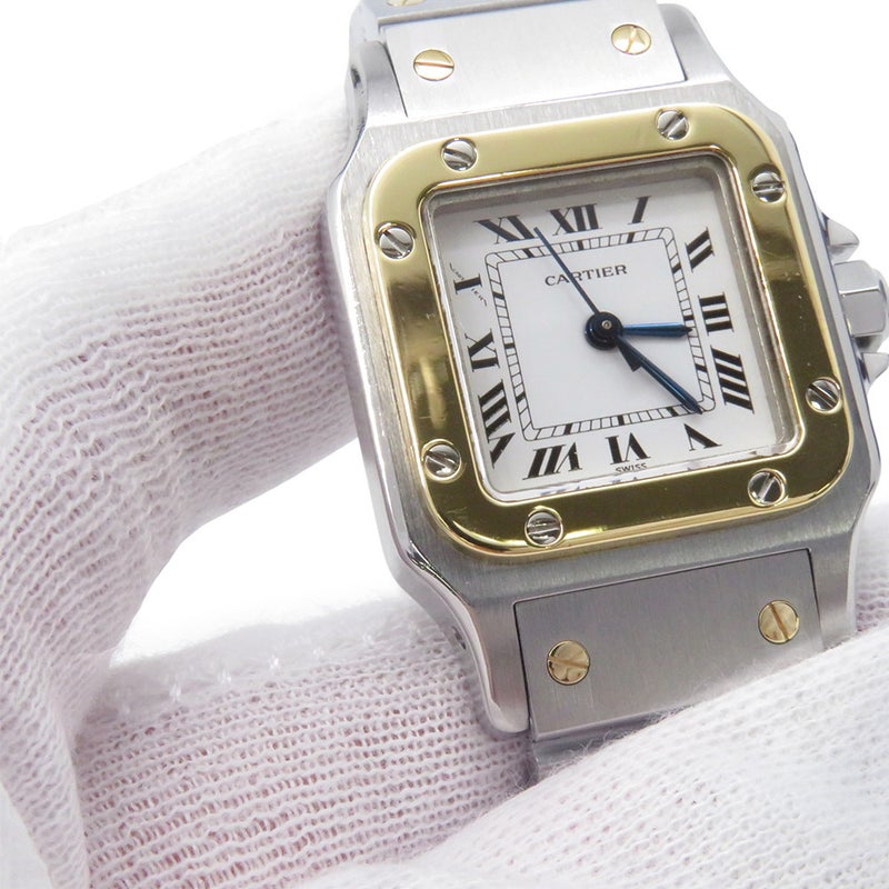 カルティエ サントスガルベ SM 0902 Cartier 腕時計 白文字盤