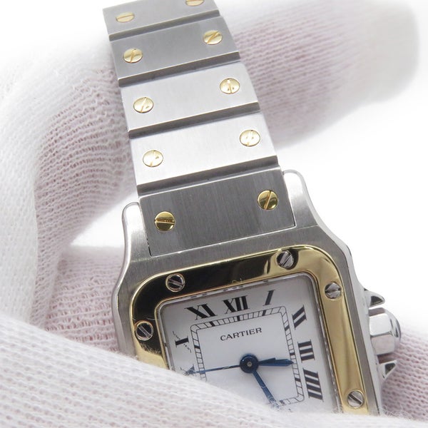 カルティエ サントスガルベ SM 0902 Cartier 腕時計 白文字盤