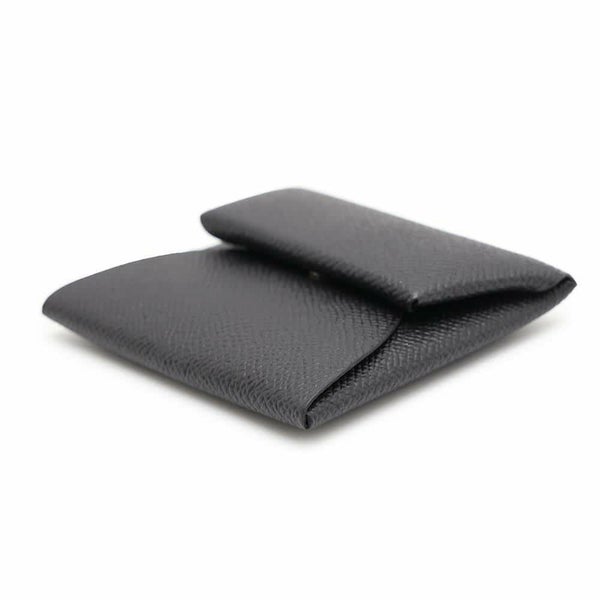 エルメス コインケース バスティア ブラック エプソン W刻印 HERMES 財布 黒