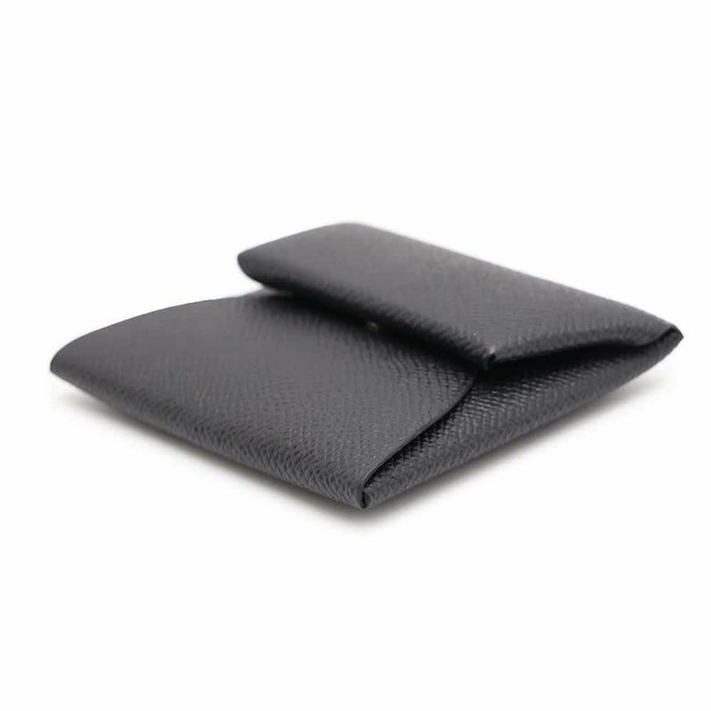 エルメス コインケース バスティア ブラック エプソン W刻印 HERMES 財布 黒