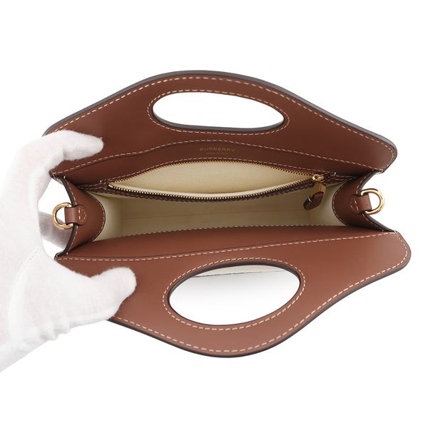 バーバリー ハンドバッグ ミニ ポケットバッグ キャンバス レザー 8031746 BURBERRY 2way