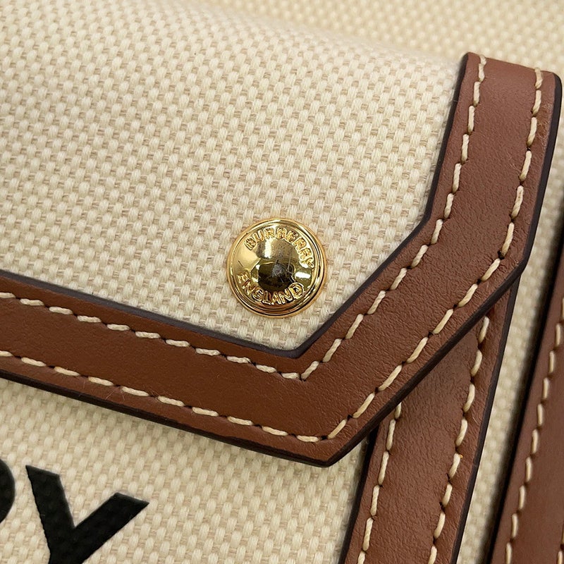 バーバリー ハンドバッグ ミニ ポケットバッグ キャンバス レザー 8031746 BURBERRY 2way
