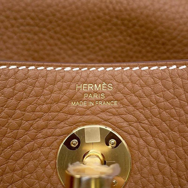 エルメス ハンドバッグ リンディ26 ゴールド/ゴールド金具 トリヨンクレマンス W刻印 2wayショルダー