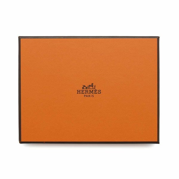 エルメス 二つ折り財布 ベアンコンパクト ブラック/シルバー金具 エプソン B刻印 黒