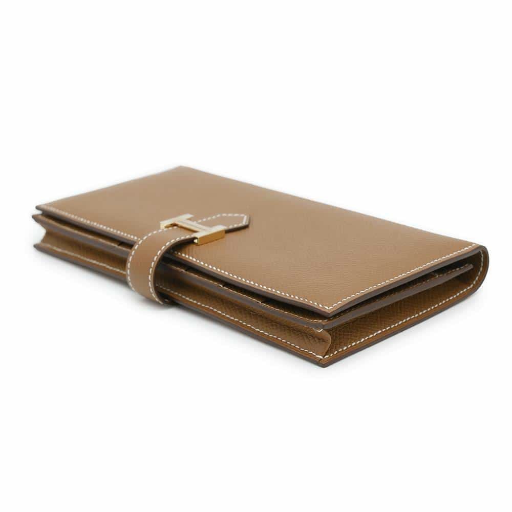 エルメス 長財布 ベアンスフレ ゴールド/ゴールド金具 エプソン B刻印