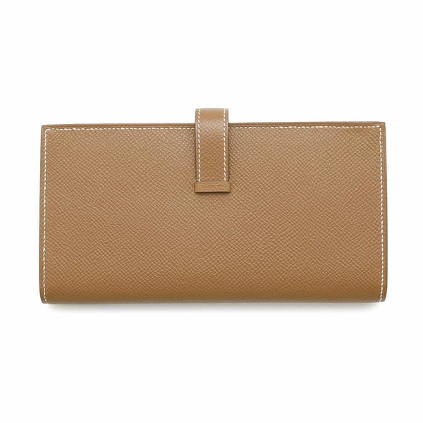 エルメス 長財布 ベアンスフレ ゴールド/ゴールド金具 エプソン B刻印 HERMES 財布