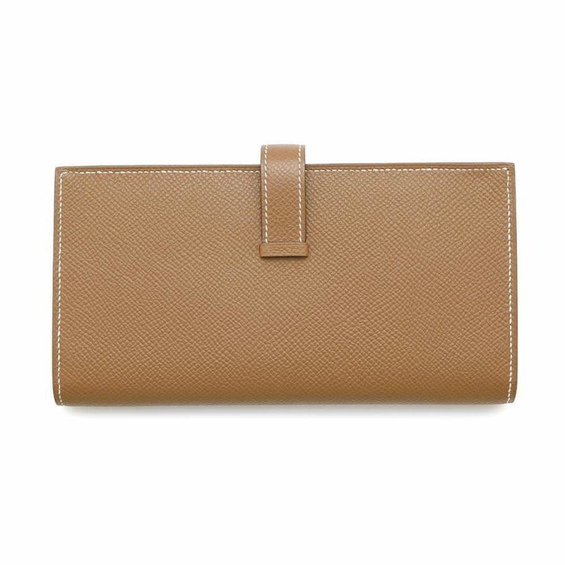 エルメス 長財布 ベアンスフレ ゴールド/ゴールド金具 エプソン B刻印 HERMES 財布