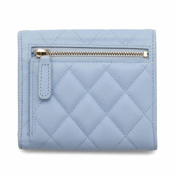 シャネル 三つ折り財布 クラシック スモール フラップ ウォレット ココマーク キャビアスキン AP0231 CHANEL