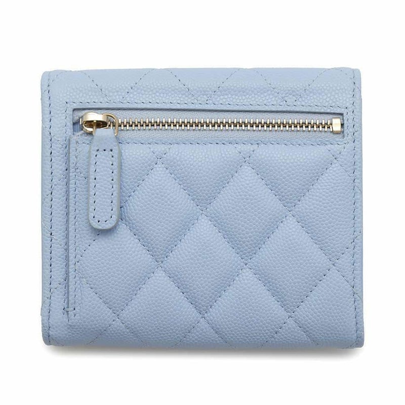 シャネル 三つ折り財布 クラシック スモール フラップ ウォレット ココマーク キャビアスキン AP0231 CHANEL