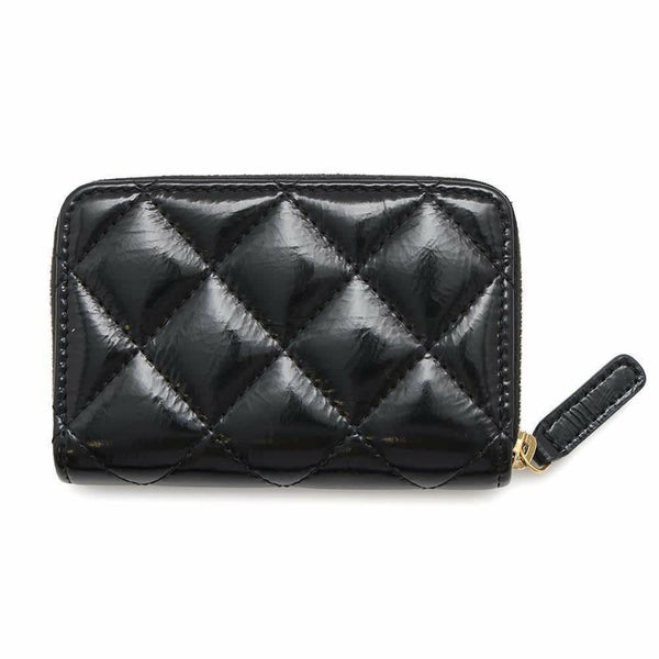シャネル コインケース マトラッセ ココマーク ジップコインパース パテントカーフレザー AP4262 CHANEL 小銭入れ 黒
