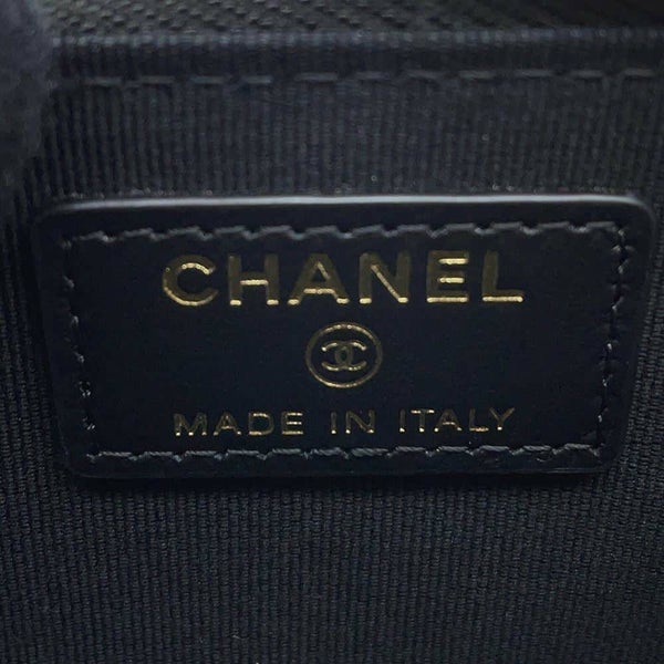 シャネル コインケース マトラッセ ココマーク ジップコインパース パテントカーフレザー AP4262 CHANEL 小銭入れ 黒