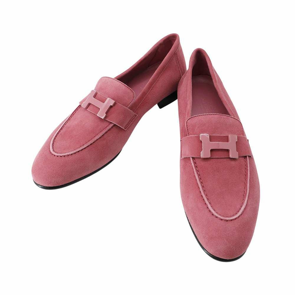 エルメス モカシン パリ スエード レディースサイズ38 HERMES 靴