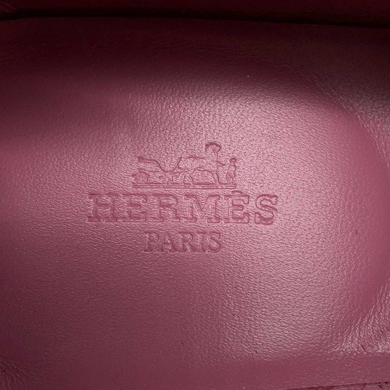 エルメス モカシン パリ スエード レディースサイズ38 HERMES 靴 ローファー