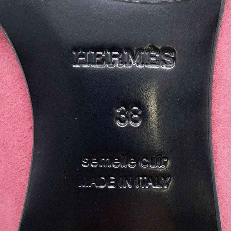 エルメス モカシン パリ スエード レディースサイズ38 HERMES 靴 ローファー