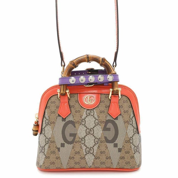 グッチ ハンドバッグ ダイアナ バンブー レザー 715775 GUCCI ショルダーバッグ