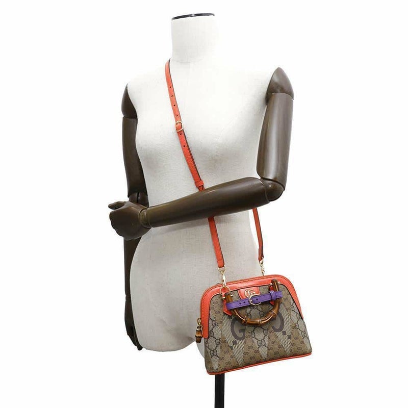 グッチ ハンドバッグ ダイアナ バンブー レザー 715775 GUCCI ショルダーバッグ