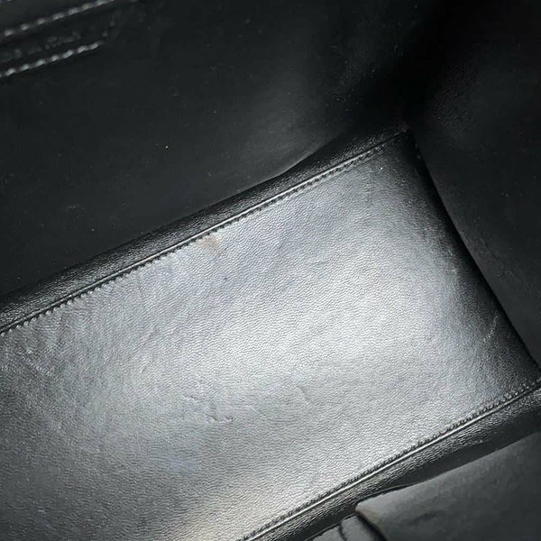 セリーヌ ハンドバッグ ラゲージショッパー マイクロ レザー キャンバス 167792 CELINE バッグ 黒