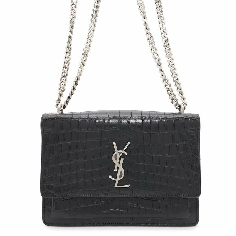 サンローランパリ チェーンショルダーバッグ サンセット ミディアム 442906 SAINT LAURENT PARIS YSL 黒 2way 斜め掛け