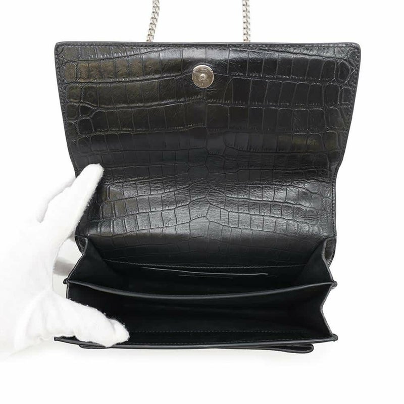 サンローランパリ チェーンショルダーバッグ サンセット ミディアム 442906 SAINT LAURENT PARIS YSL 黒 2way 斜め掛け