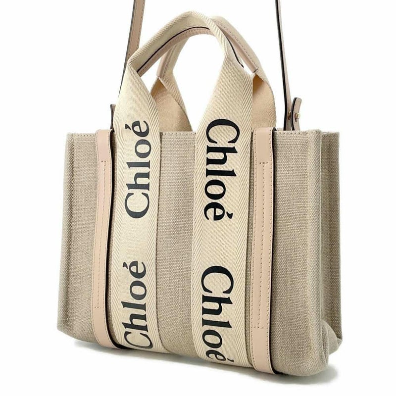 クロエ ハンドバッグ ウッディ トート スモール キャンバス CHC22AS397I266J5 Chloe 2wayショルダーバッグ