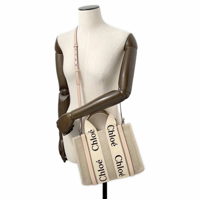 クロエ ハンドバッグ ウッディ トート スモール キャンバス CHC22AS397I266J5 Chloe 2wayショルダーバッグ