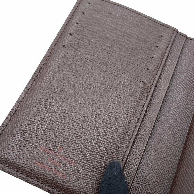 ルイヴィトン 二つ折り財布 ダミエ・エベヌ ポルトフォイユ・ヴィエノワ N61674 LOUIS VUITTON