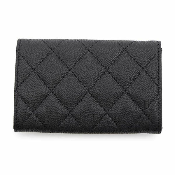 シャネル カードケース マトラッセ ココマーク キャビアスキン AP4333 CHANEL 名刺入れ 黒