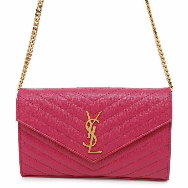 サンローランパリ チェーンウォレット モノグラム レザー 377828 SAINT LAURENT PARIS 財布 YSL