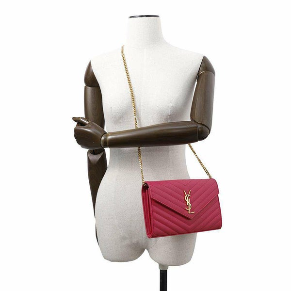 サンローランパリ チェーンウォレット モノグラム レザー 377828 SAINT LAURENT PARIS 財布 YSL