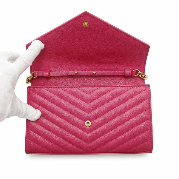 サンローランパリ チェーンウォレット モノグラム レザー 377828 SAINT LAURENT PARIS 財布 YSL