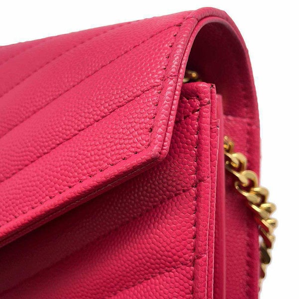 サンローランパリ チェーンウォレット モノグラム レザー 377828 SAINT LAURENT PARIS 財布 YSL