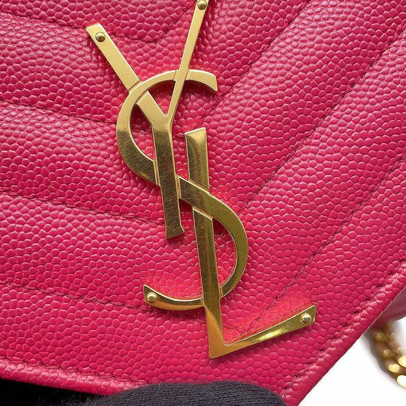 サンローランパリ チェーンウォレット モノグラム レザー 377828 SAINT LAURENT PARIS 財布 YSL