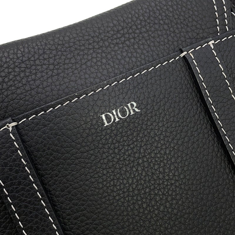 クリスチャン・ディオール クラッチバッグ KAWS コラボ サドルバッグ レザー Christian Dior 黒