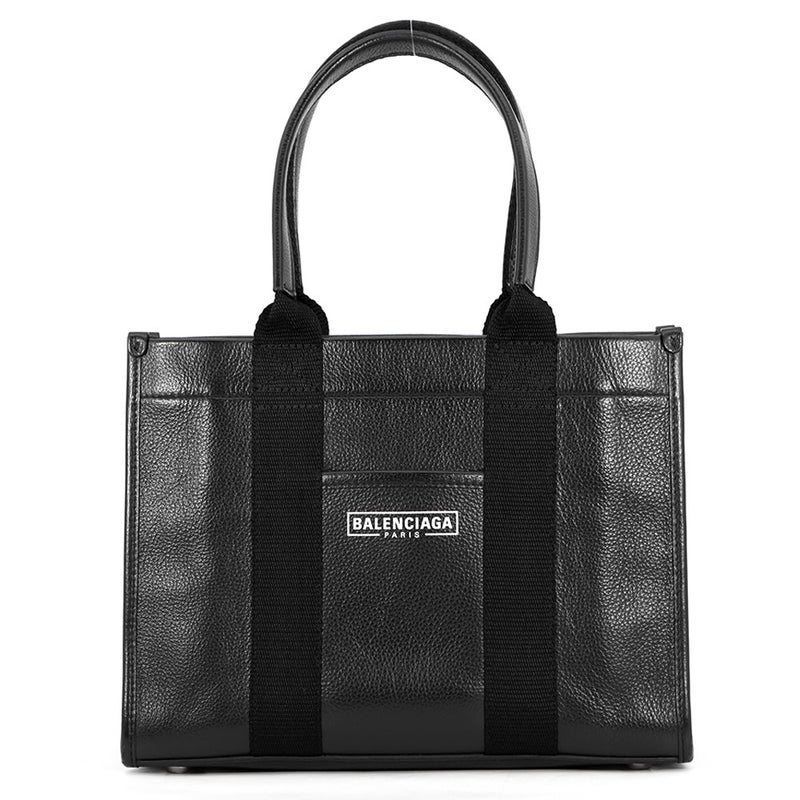 バレンシアガ ハンドバッグ ハードウェア キャンバス レザー 671402 BALENCIAGA 2way ショルダー 黒