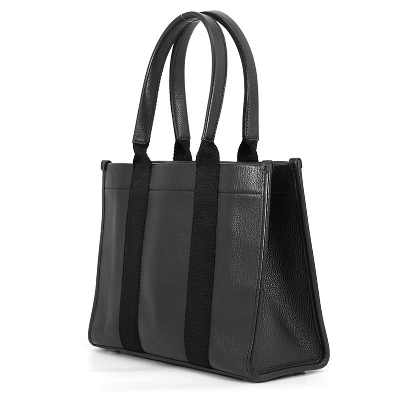 バレンシアガ ハンドバッグ ハードウェア キャンバス レザー 671402 BALENCIAGA 2way ショルダー 黒