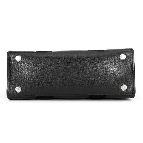 バレンシアガ ハンドバッグ ハードウェア キャンバス レザー 671402 BALENCIAGA 2way ショルダー 黒