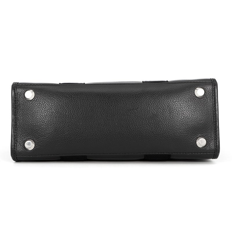 バレンシアガ ハンドバッグ ハードウェア キャンバス レザー 671402 BALENCIAGA 2way ショルダー 黒