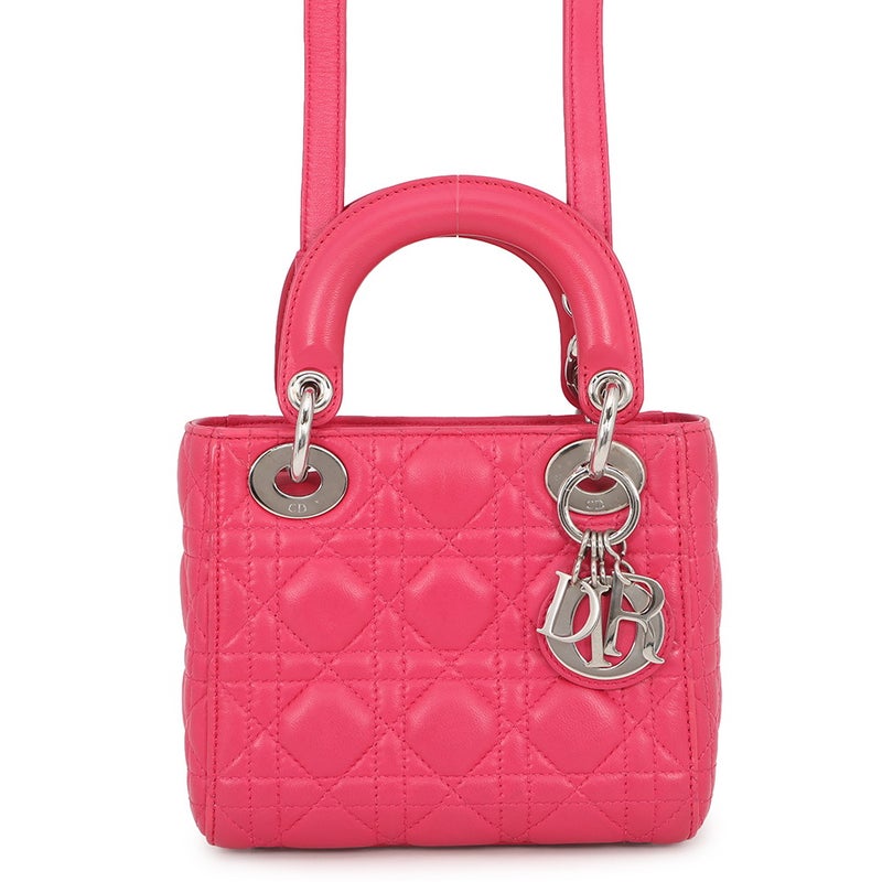 クリスチャン・ディオール ハンドバッグ カナージュ レディディオール ミニ レザー Christian Dior 2way