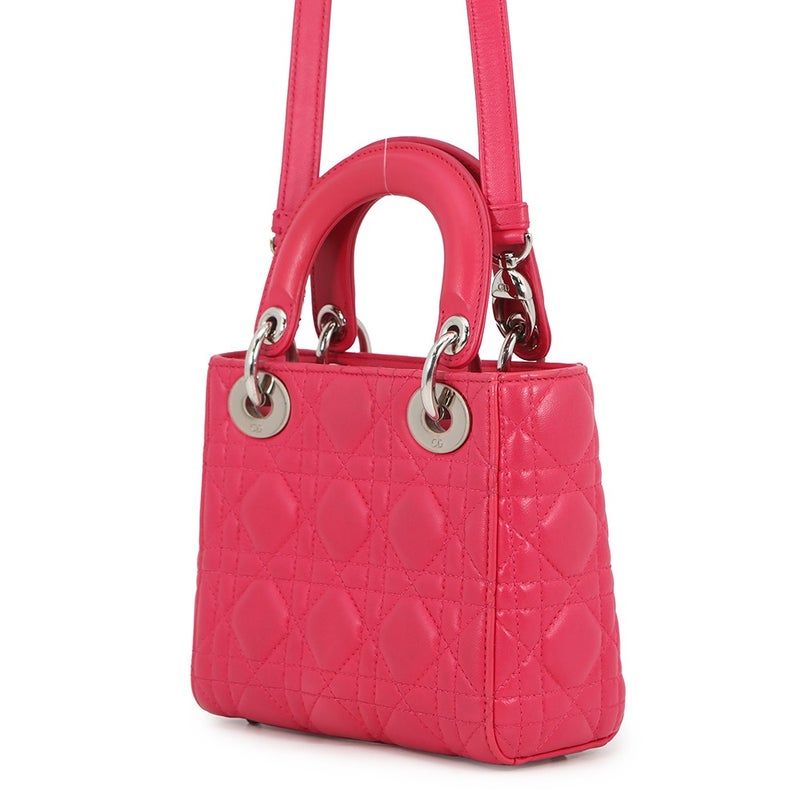 クリスチャン・ディオール ハンドバッグ カナージュ レディディオール ミニ レザー Christian Dior 2way