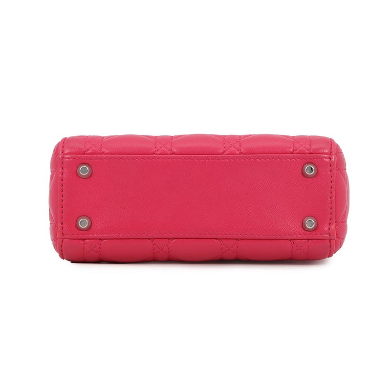 クリスチャン・ディオール ハンドバッグ カナージュ レディディオール ミニ レザー Christian Dior 2way