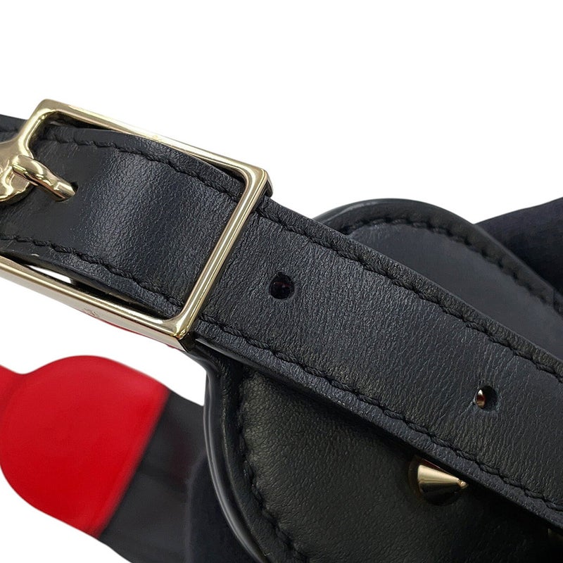 クリスチャン・ルブタン ショルダーバッグ カラスカイ レザー 1225182 Christian Louboutin 黒