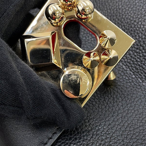 クリスチャン・ルブタン ショルダーバッグ カラスカイ レザー 1225182 Christian Louboutin 黒